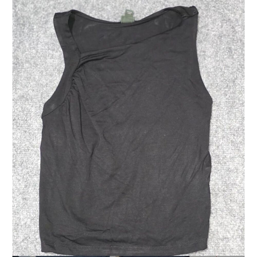 Universal Thread Women’s Black Asymmetrical One Shoulder Tank Top Size XS